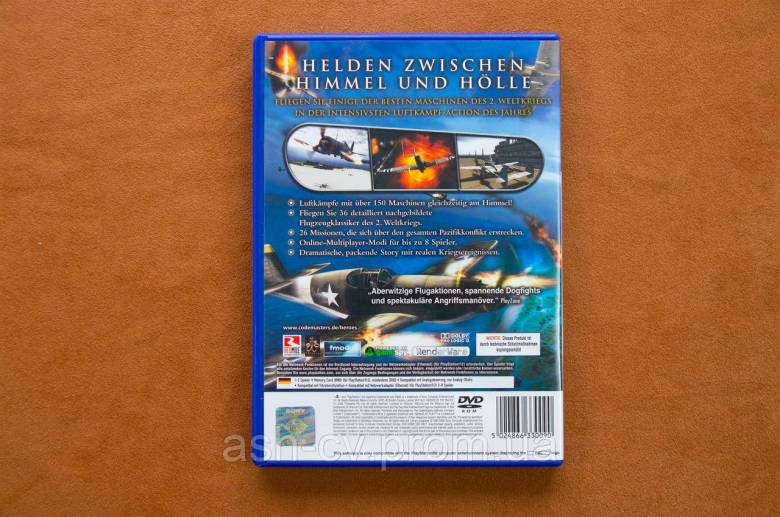 Диск для Playstation 2, гра Heroes of the Pacific - фото фото фото 2