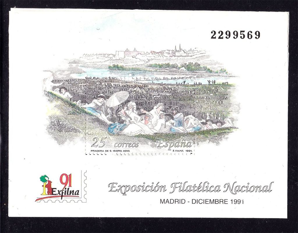 Испания  1992 г  MNH блок - искусство - фото фото фото 0
