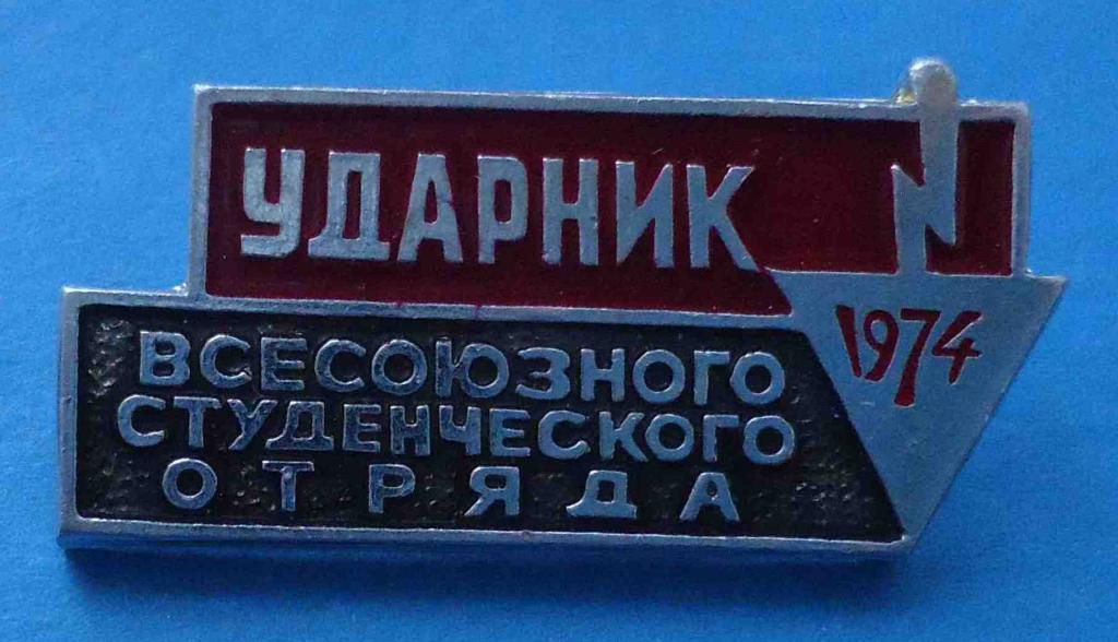 Ударник Всесоюзного студенческого отряда 1974 - фото фото фото 0