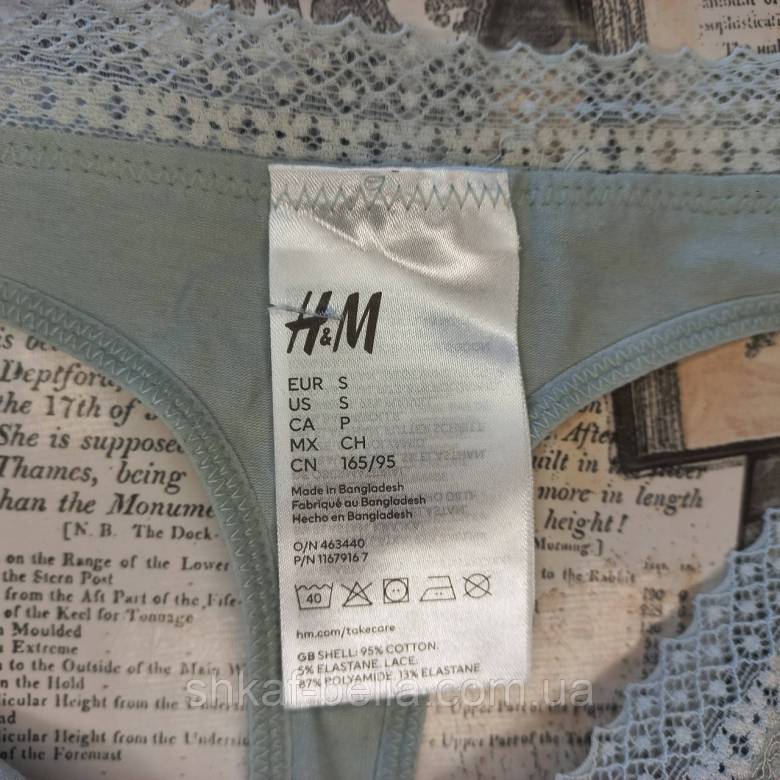 Трусики стринги 44 S р H&amp;amp;M хлопок - фото фото фото 2