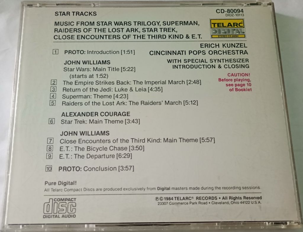 ERICH KUNZEL / CINCINNATI POPS ORCHESTRA Star Tracks CD Japan &amp; US - фото фото фото 2