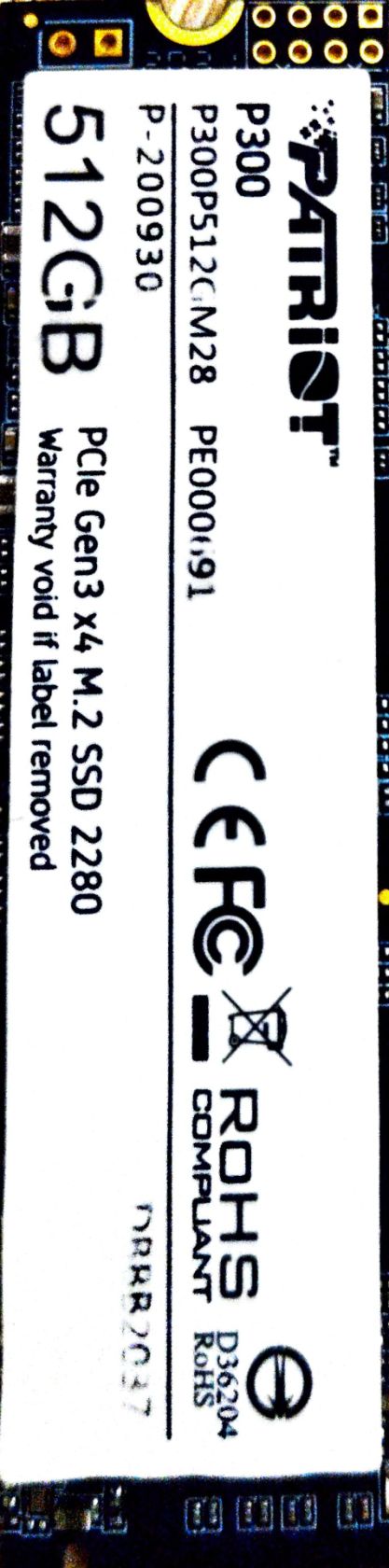 SSD m2 nvme   (Patriot P300) 512Gb. - фото фото фото 2