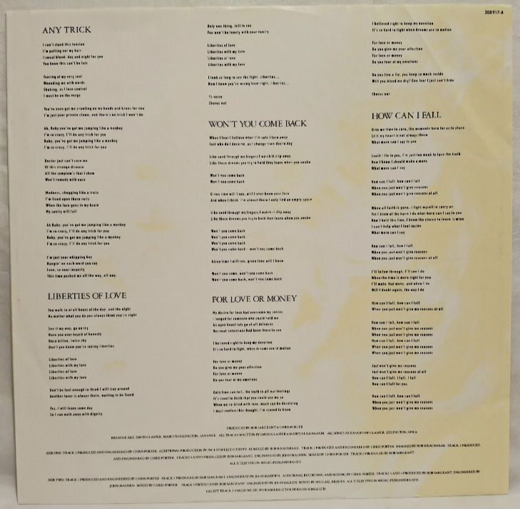 Breathe - All That Jazz - 1988.  (LP). 12. Vinyl. Пластинка. Europe. - фото фото фото 2