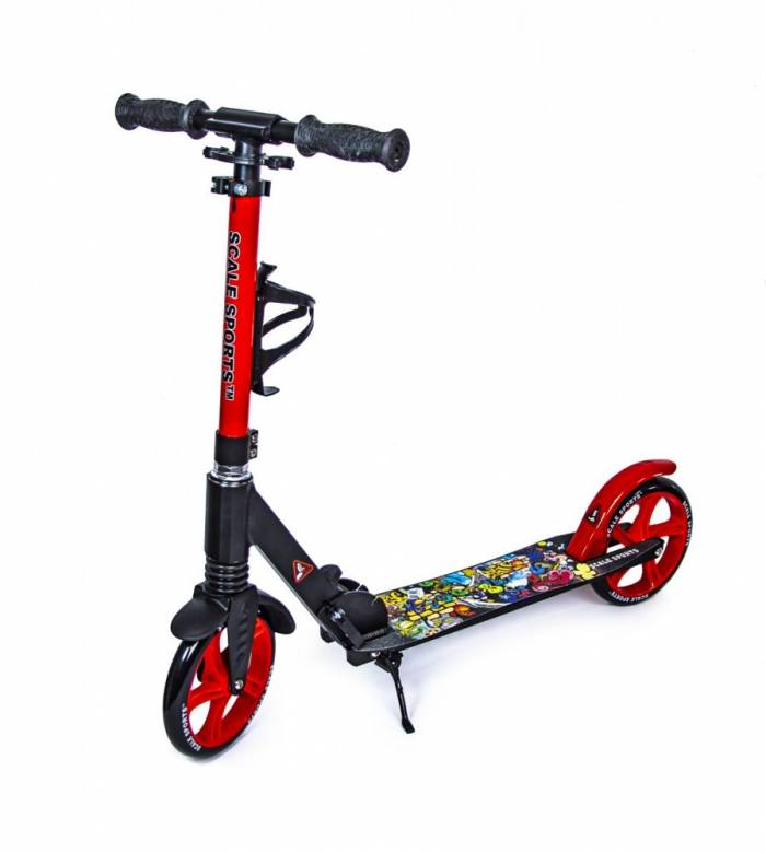 Самокат Scale Sports SS-15 двухколесный 200 мм Red (SS-15 Red) - фото фото фото 0