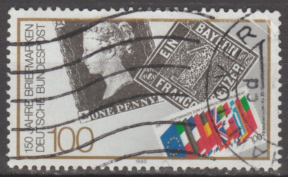 Германия Німеччина 1990 ювілей марка на марці - фото фото фото 0