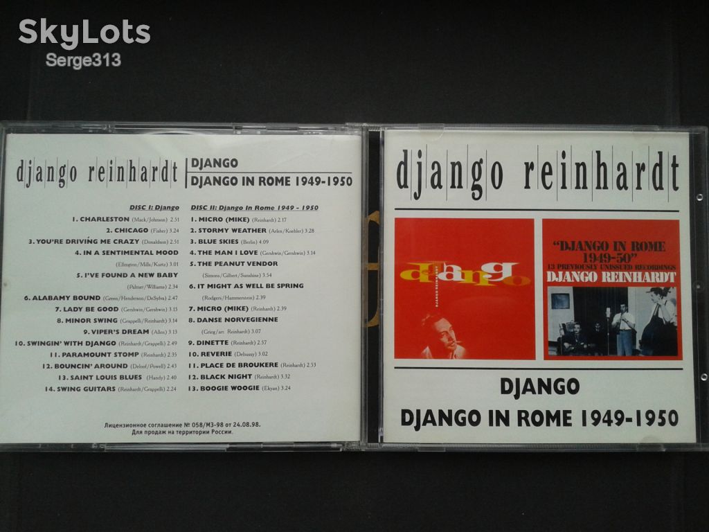 Django Reinhardt - Django / Django In Rome 1949-1950  (2CD) - фото фото фото 0