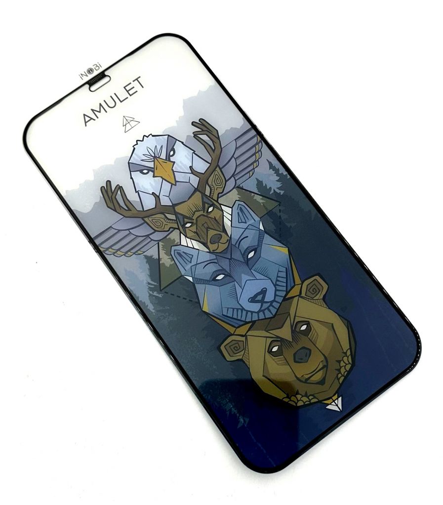 Защитное стекло AMULET Iphone 12 PRO MAX Black - фото фото фото 0