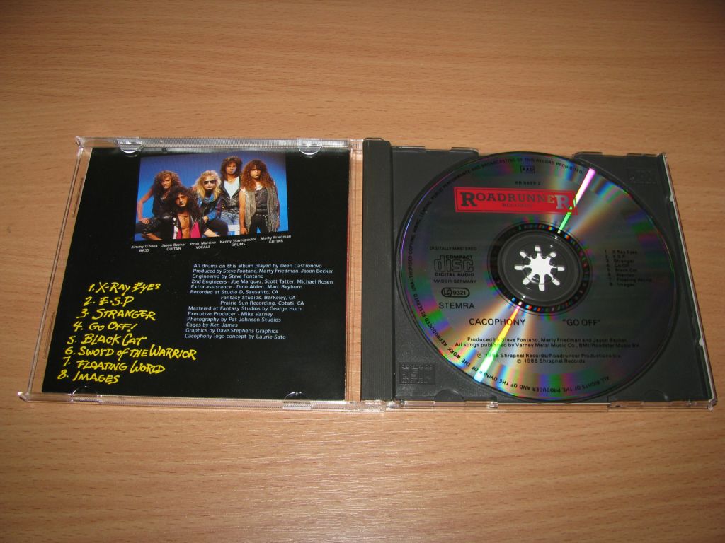 MARTY FRIEDMAN / JASON BECKER CACOPHONY - Go Off    (1988 Roadrunner 1st press,W.Germany) - фото фото фото 1