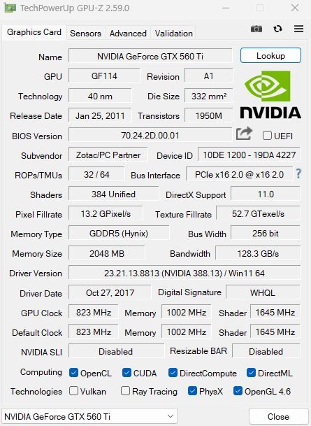 Відеокарта GeForce GTX560 Ti 2Gb GDDR5 256bit - фото фото фото 4