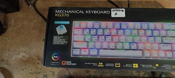 Игровая клавиатура с подсветкой 2E KG370 RGB 2E-KG370UWT-BL USB № 23030716 - фото фото фото 2
