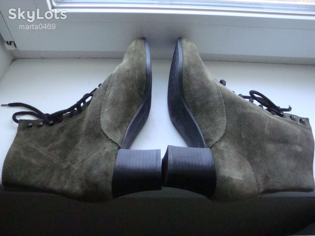 Полусапожки замша оригинал Италия 39р - фото фото фото 4