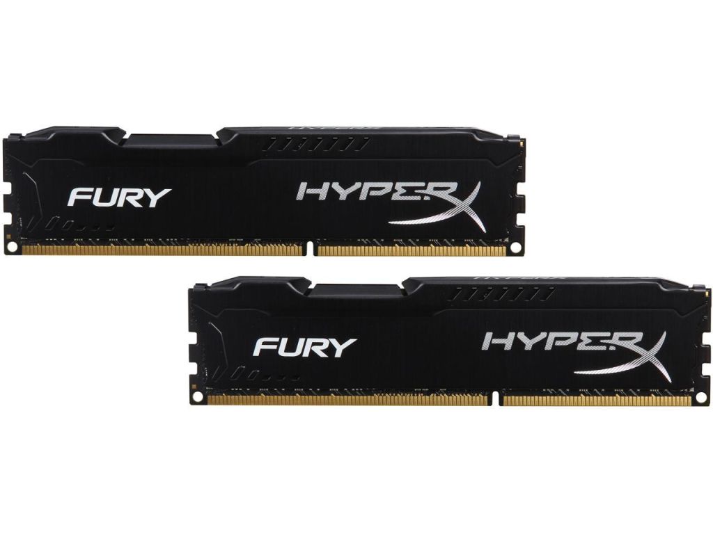Оперативная память HyperX FURY Black 16GB KIT    (2x8GB) DDR3 1600 MHz    (HX316C10FK2/16) - фото фото фото 1