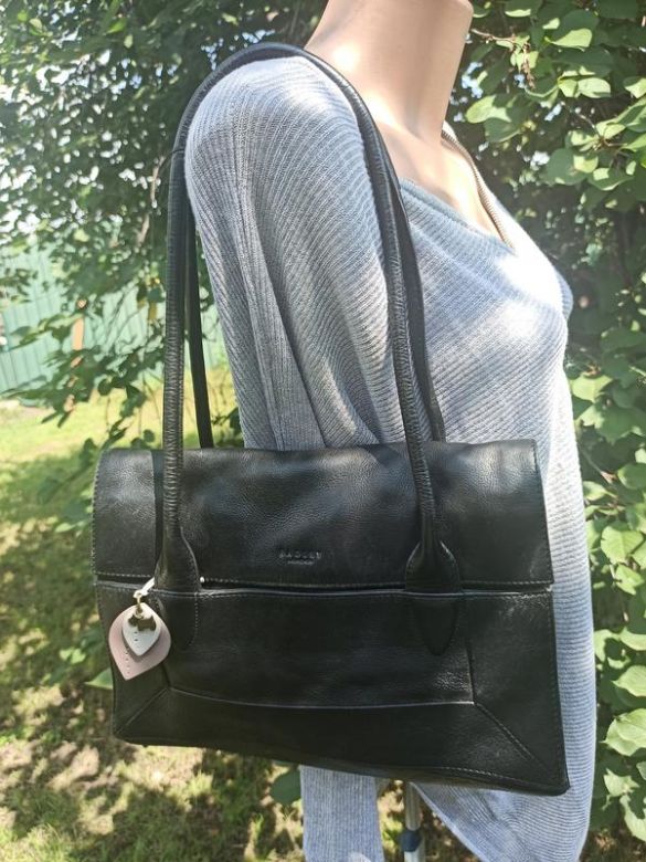 Шкіряна чорна сумка radley - фото фото фото 6