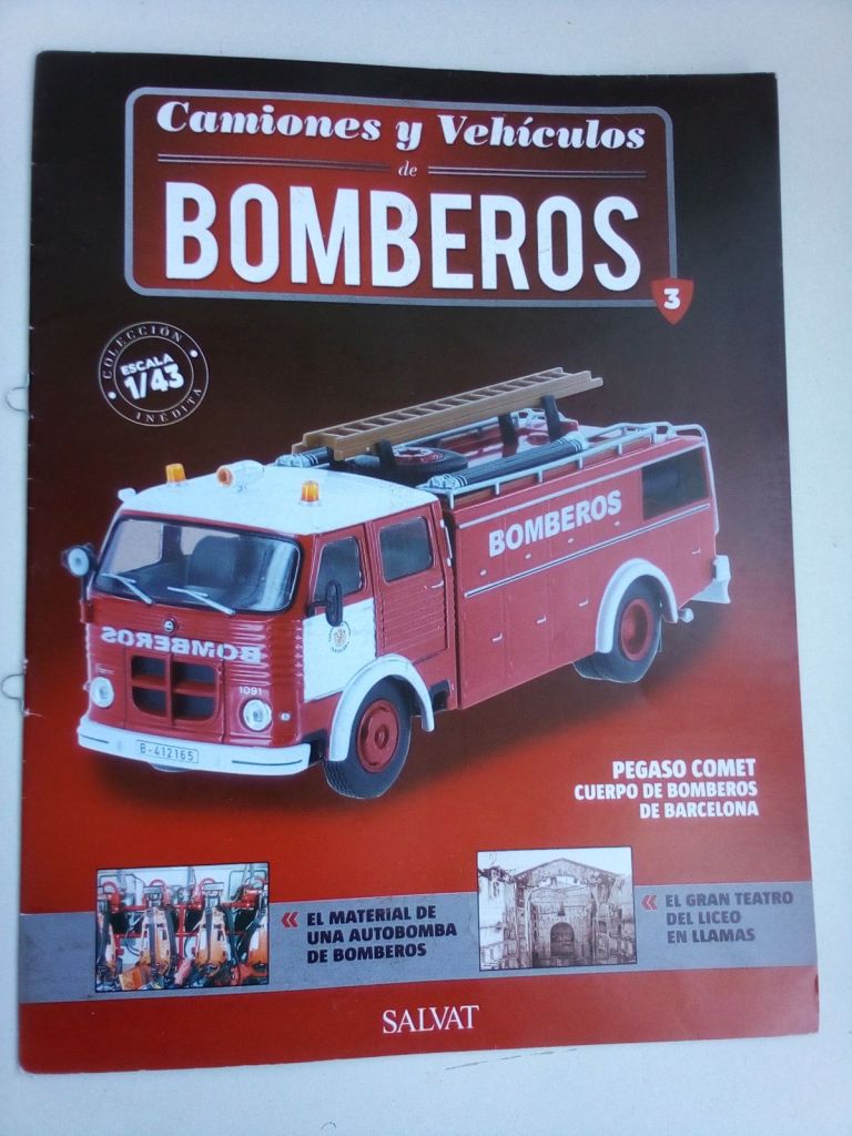Pegaso Autopompe Comet 1091/1 Pompiers Barcelone 1:43 fire car - фото фото фото 5