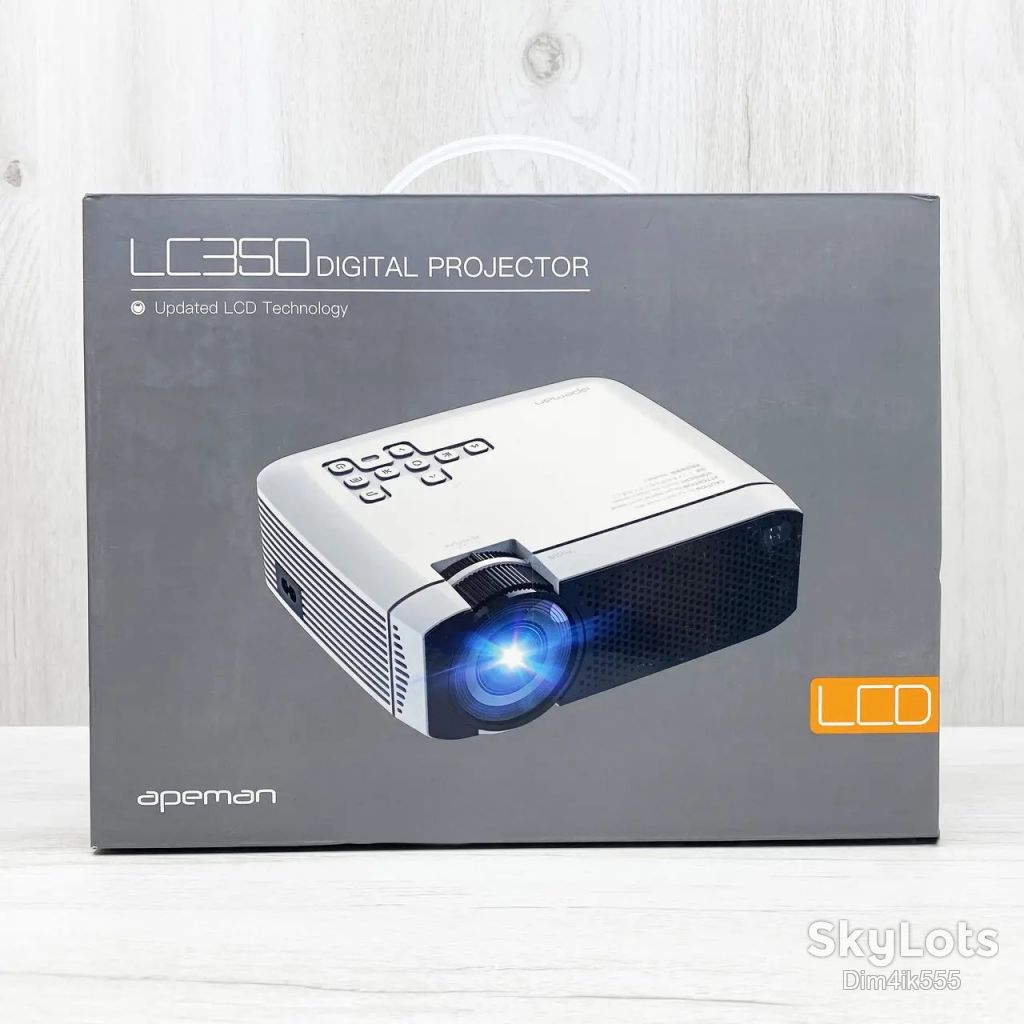 Портативный Проектор APEMAN LC350 3800L поддержка Full HD 1080P HDMI/VGA/TF Card/AV/USB/PS4/Android/ios - фото фото фото 14