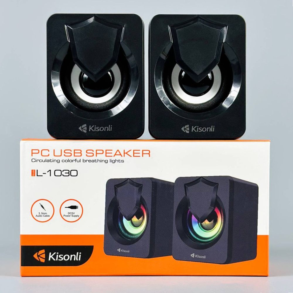 Закінчуються!!! Акустична система Kisonli L-1030 LED AUX/USB - фото фото фото 0