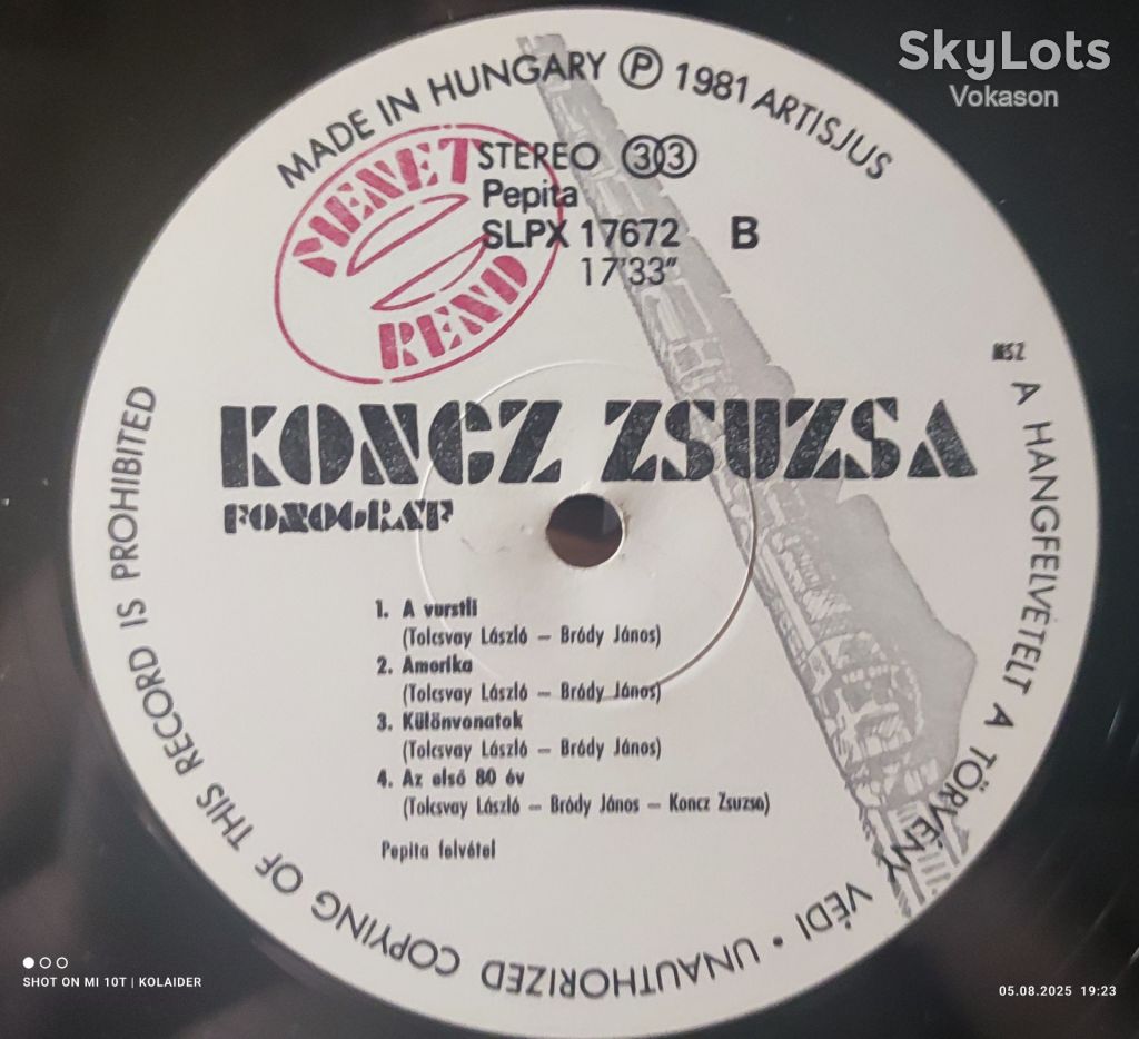 Koncz Zsuzsa – Menetren  NM-/VG+ - фото фото фото 3