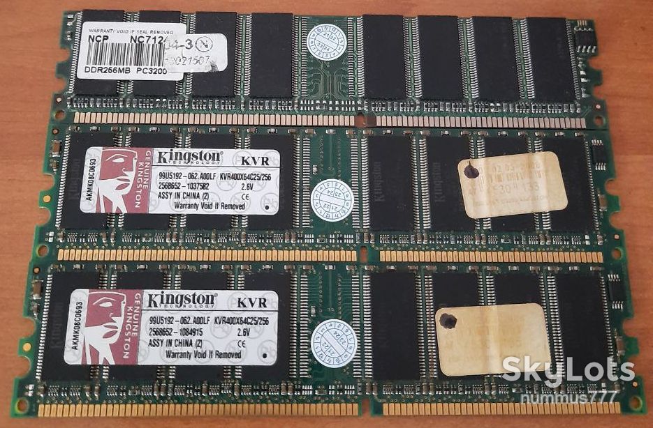 Оперативна пам’ять NCP для ПК 256 Mb DDR-400 PC-3200 INTEL/AMD Тест ОК - фото фото фото 0