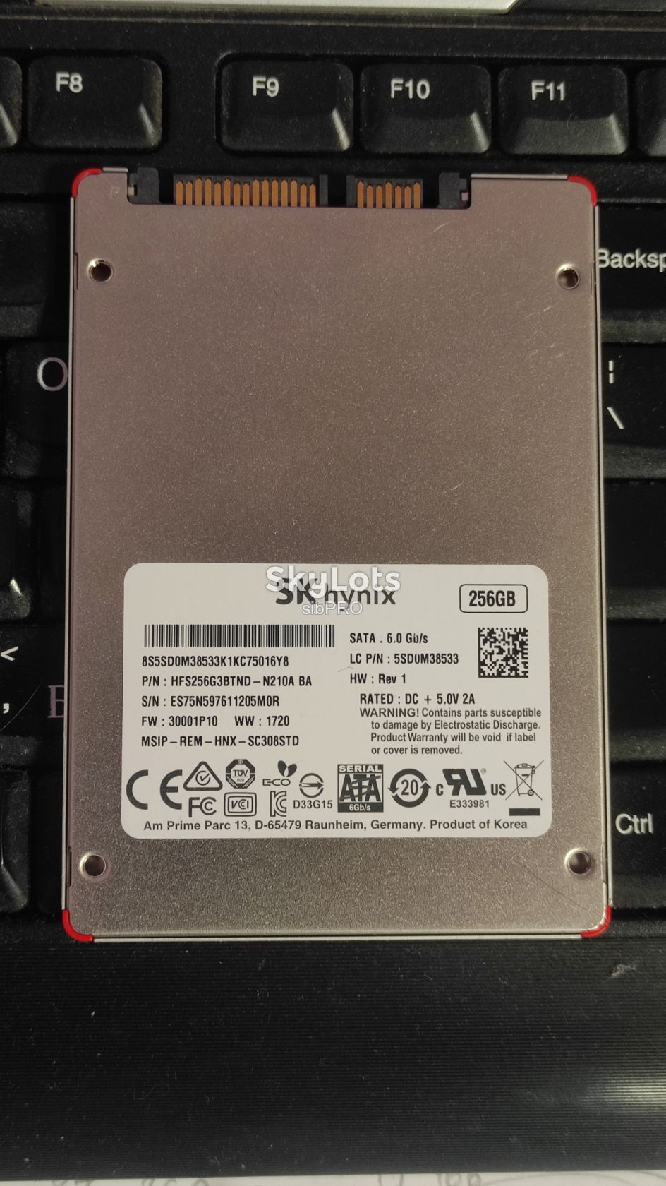 Накопичувач SATA SKHynix SSD 2.5" 256Gb | 52% здоров'я| до 10 місяців напрацювання - фото фото фото 0