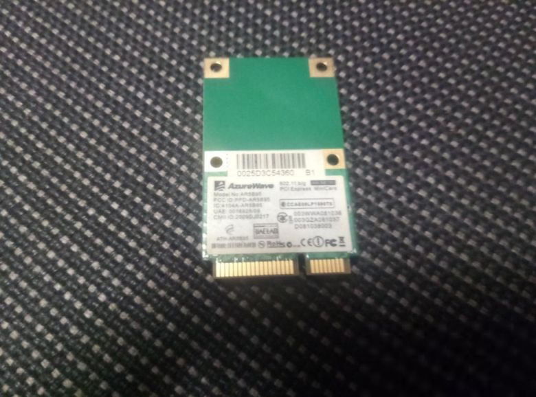 WiFi модуль Azurewave AW-785 MiniCard для ноутбука Asus P81, K40, K50, X5, X8 - фото фото фото 1