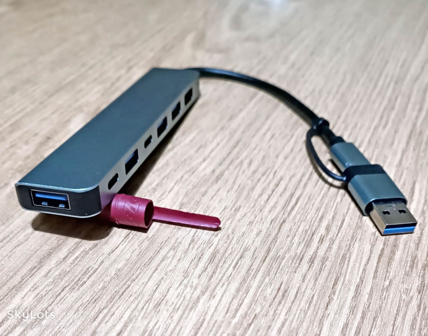 Металевий Type-C USB хаб док-станція 7в2  ( докстанция ) - фото фото фото 1