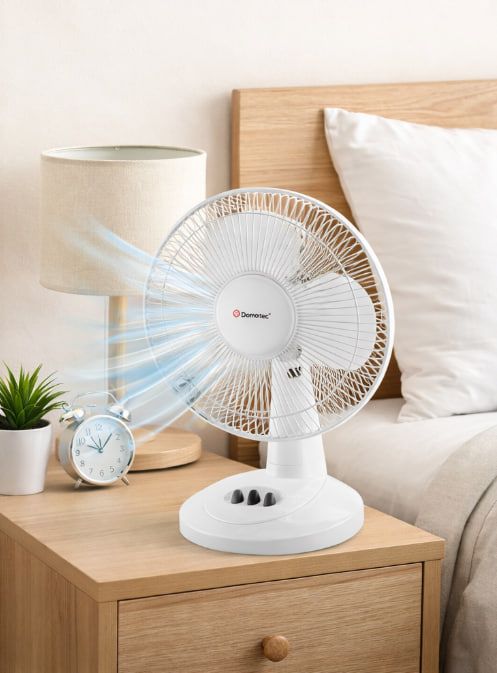 Вентилятор DOMOTEC MS-1624 White / Настольный вентилятор 2 швидкості 23 Вт - фото фото фото 1