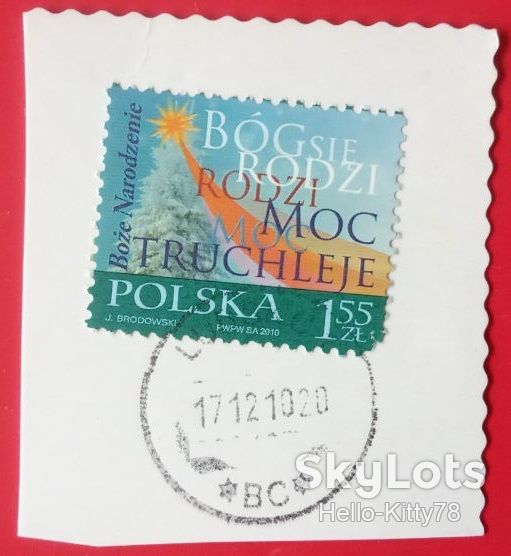 Польша 2010 Рождество Mi 4502 вырезка - фото фото фото 0