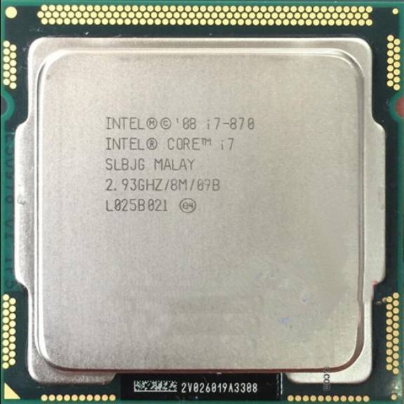 Процесор Intel Core i7-870 2.93-3.6 GHz, LGA1156 95W Б/В - фото фото фото 0