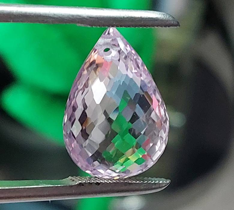 Аметист бриолет  22.24 ct  20.х14.3х12.7 mm - фото фото фото 1