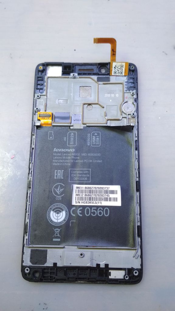 Дисплей с сенсором Lenovo A6000 - фото фото фото 1