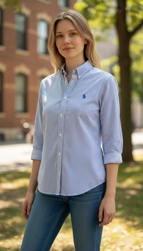Смугаста жіноча сорочка ralph lauren - фото фото фото 3