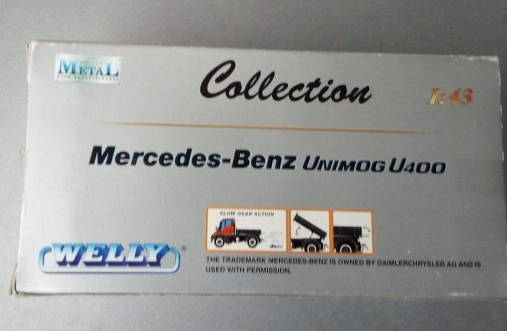 1/43 Welly Mercedes Benz Unimog U400 зелений - фото фото фото 5
