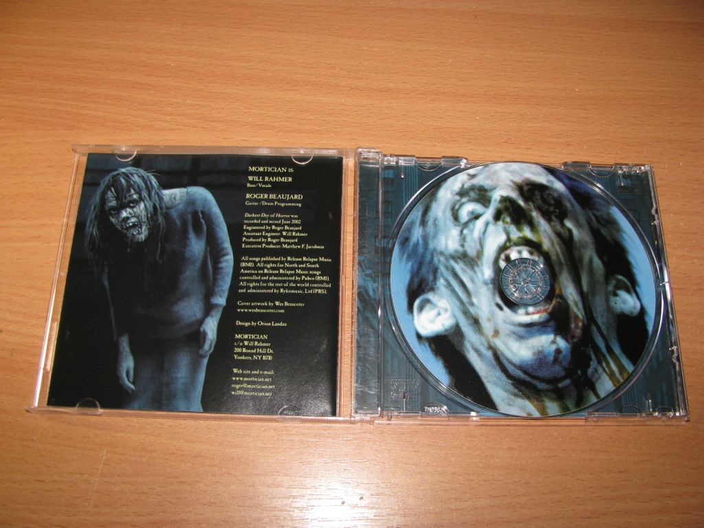 MORTICIAN - Darkest Day Of Horror  (2003 Relapse 1st press,USA) - фото фото фото 1