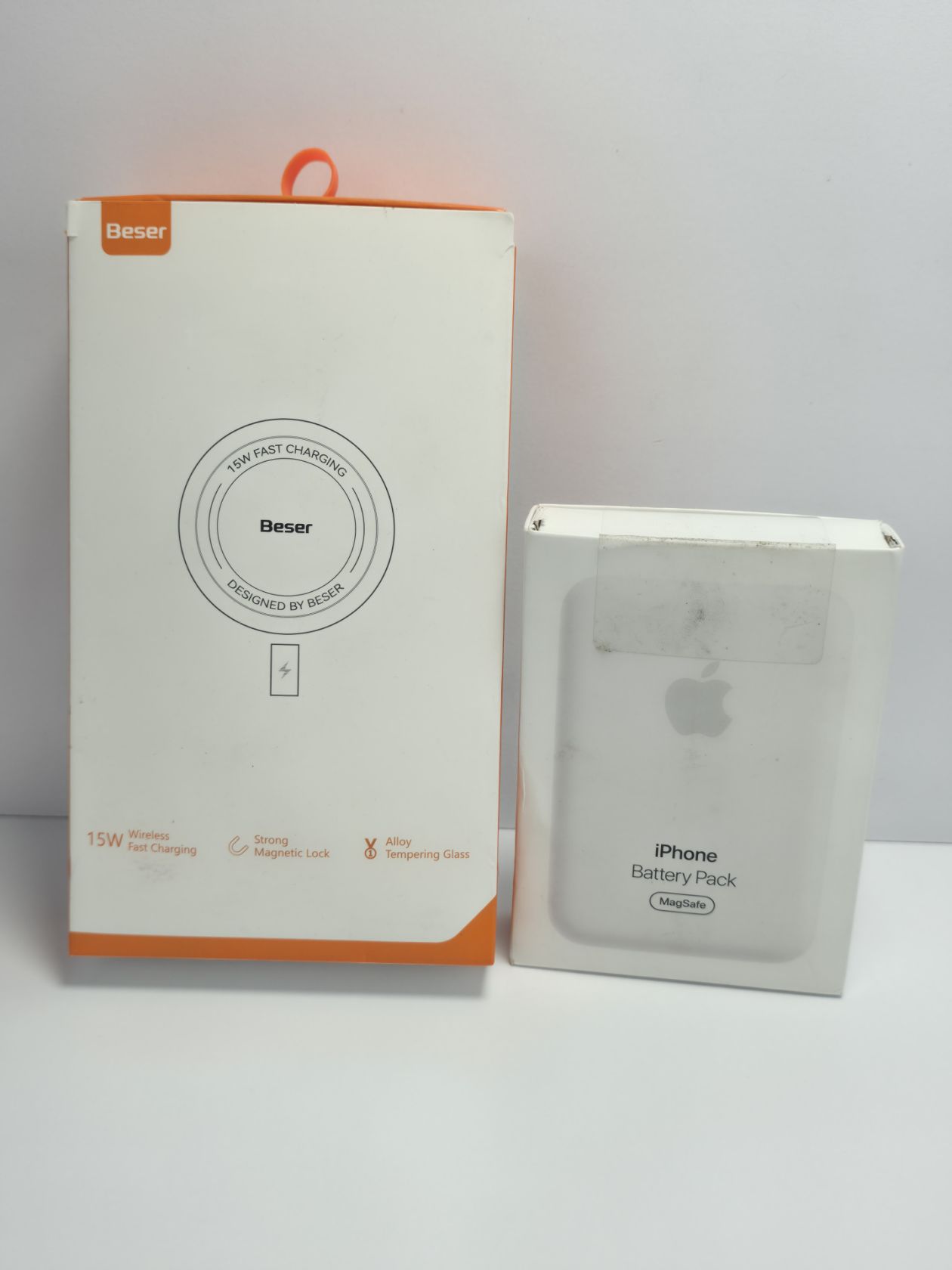 Комплект бездротових зарядних пристроїв Apple MagSafe Battery Pack та Beser A28 15 Вт - фото фото фото 0