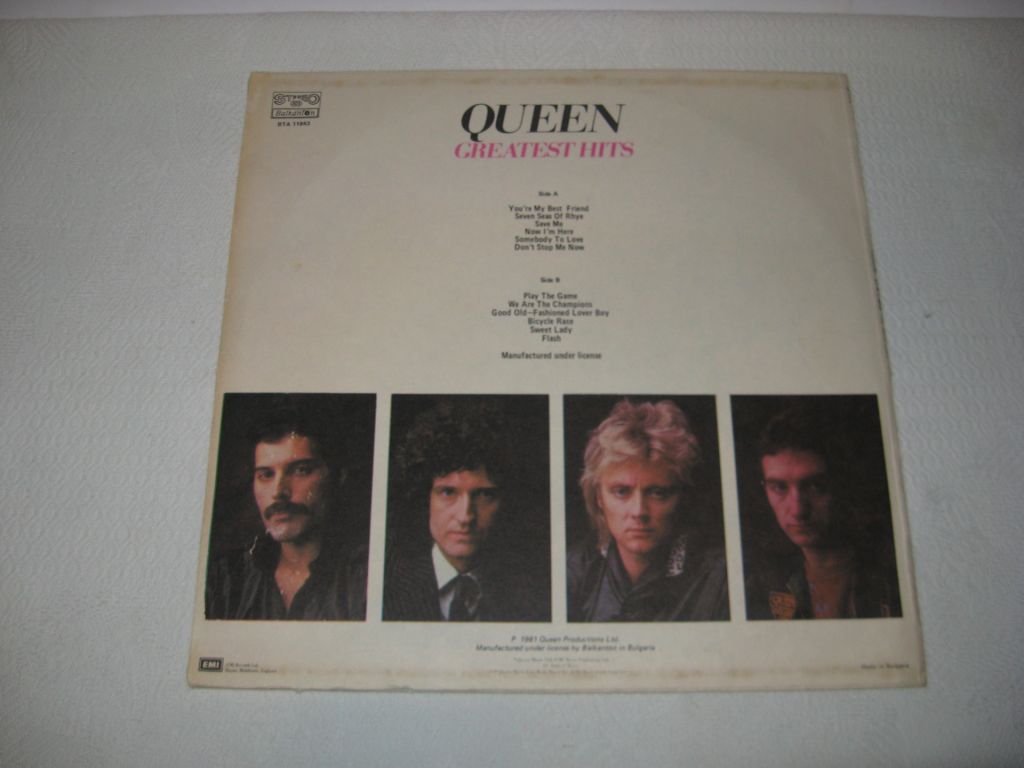 Пластинка Queen Greatest hits Балкантон - фото фото фото 1