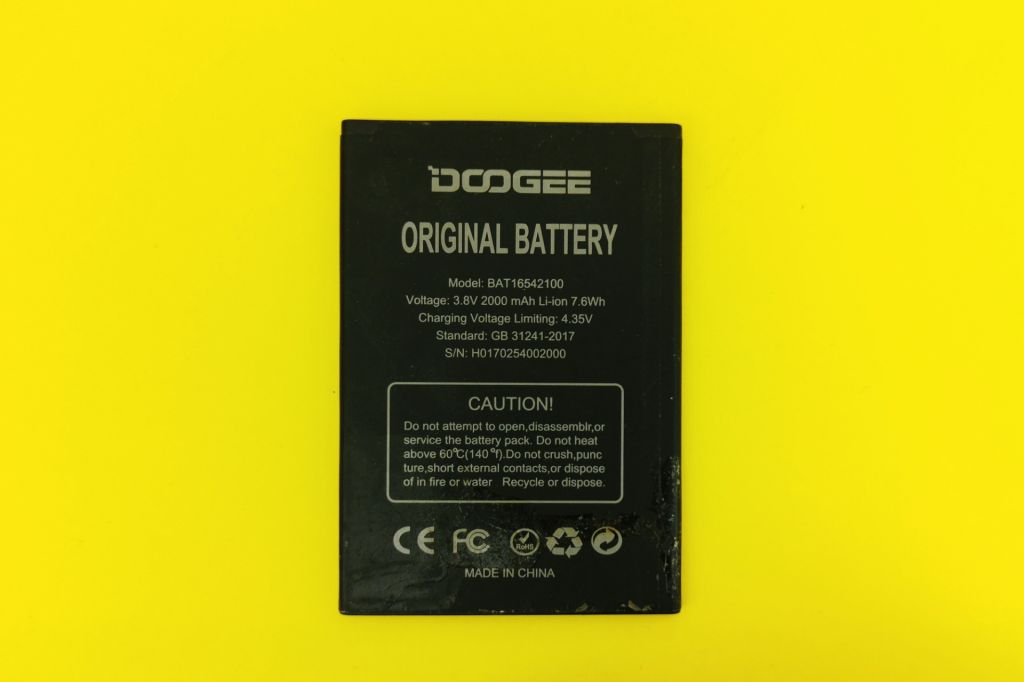 Аккумулятор Оригинал акб DOOGEE X9 Mini 170254002000 BAT16542100 2000mAh - фото фото фото 1