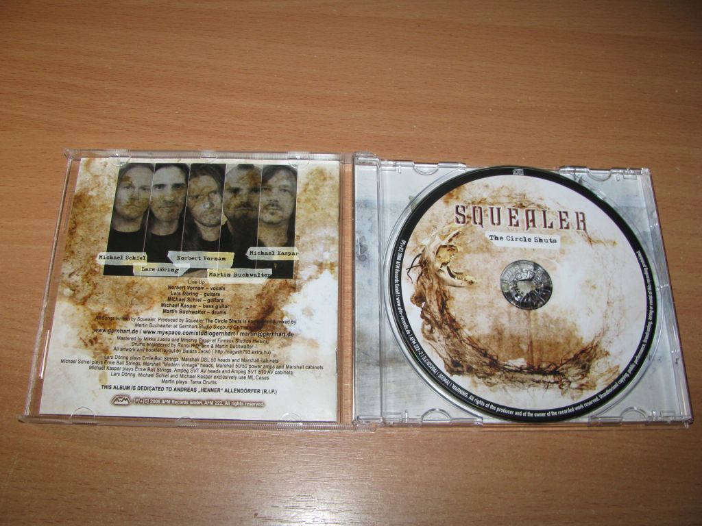 SQUEALER - The Circle Shuts  (2008 AFM Records 1st press) - фото фото фото 1