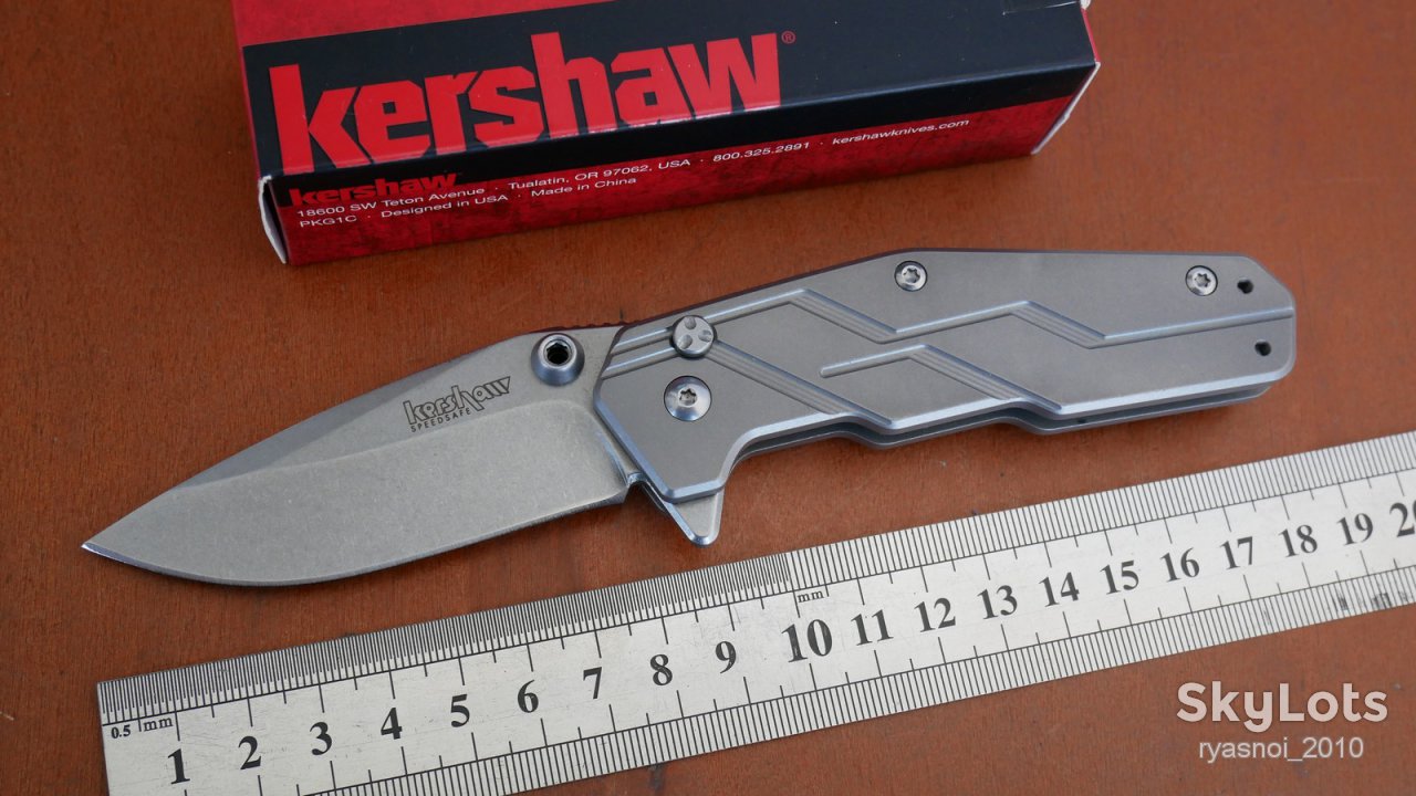 Kersh Dimension®  3810, 8Cr13MoV Stonewash, Titanium, OEM, SpeedSafe® Assisted Opening, EDC - фото фото фото 0