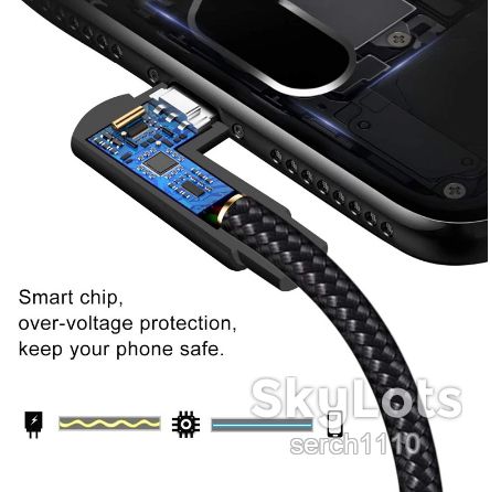Oppselve Micro USB  90° Nylon кабель быстрой зарядки 1 м - фото фото фото 5