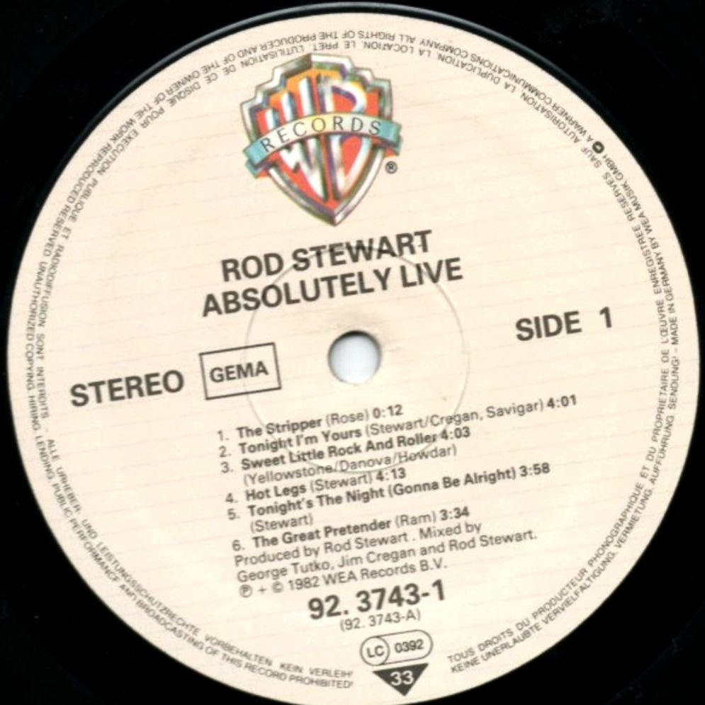 Rod Stewart - Absolutely Live - 1982.   (2LP). 12. Vinyl. Пластинки. Germany - фото фото фото 3