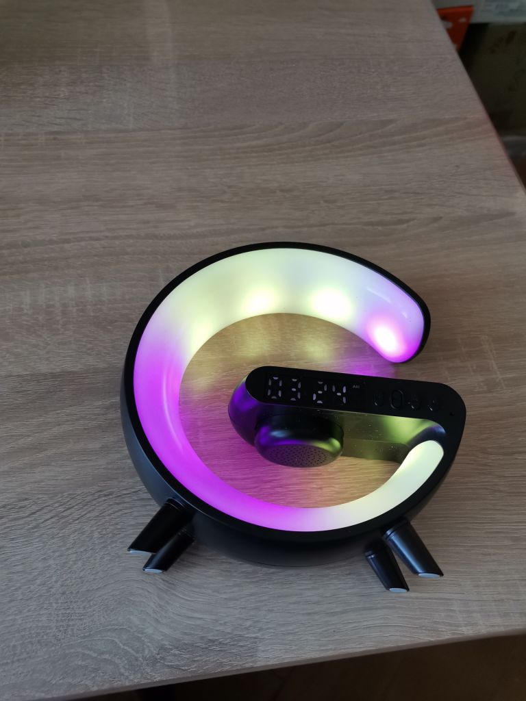 Светильник RGB настольная смарт лампа ночник bluetooth карта памяти - фото фото фото 6
