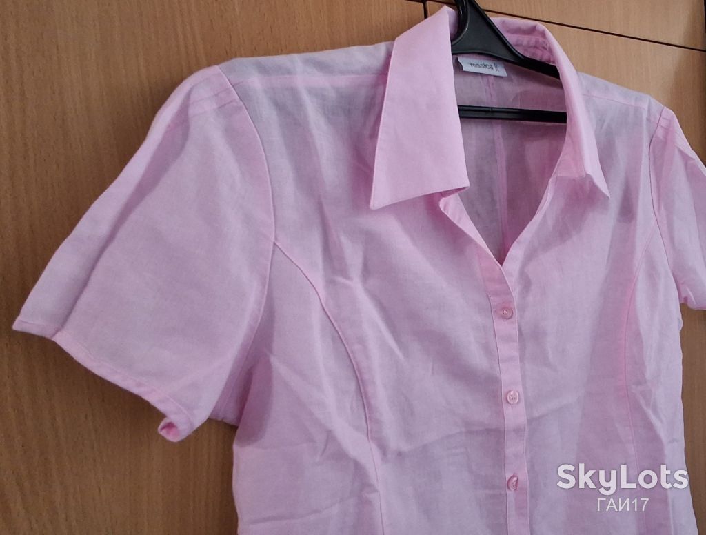 Рубашка от бренда «Yessica»/C&amp;A/Germany/Лен-Хлопок/Color-Pink. - фото фото фото 5