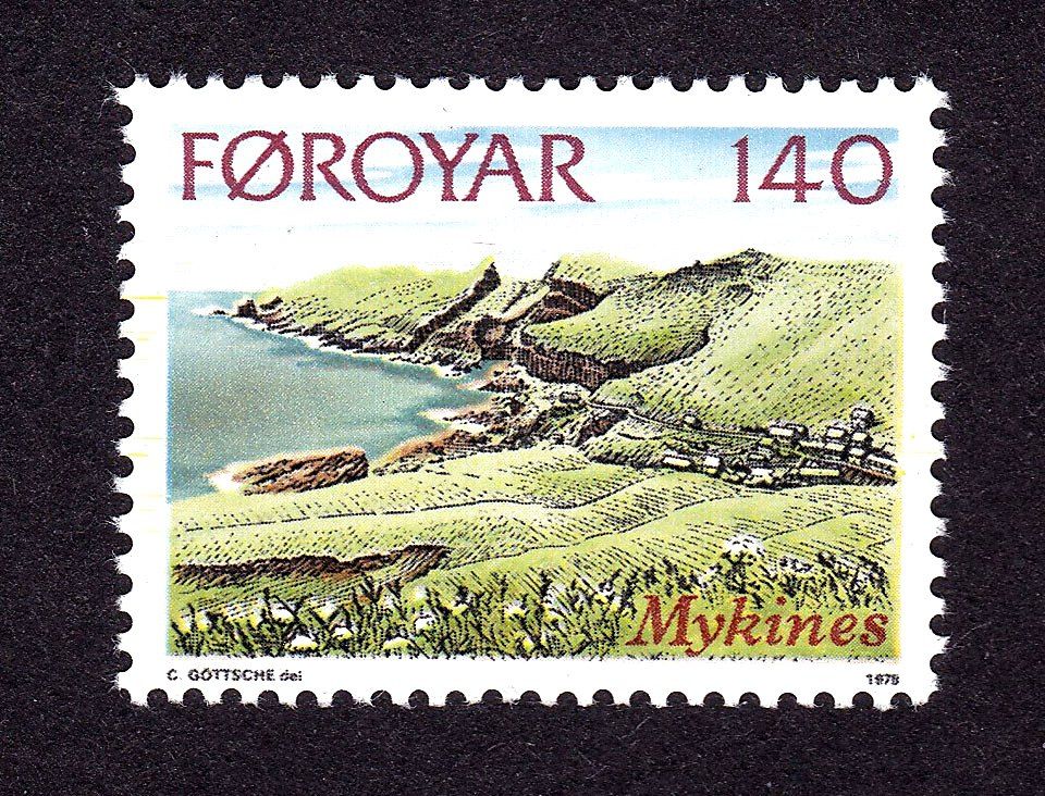 Фарерские о-ва 1978 г  MNH - ландшафт - фото фото фото 0