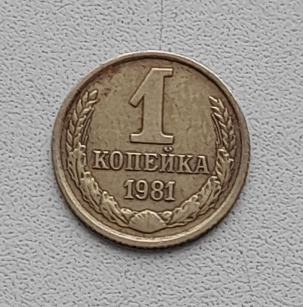 1 копейка 1981 СССР - фото фото фото 0