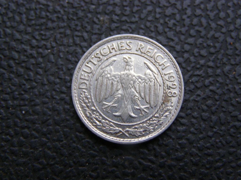 50 пфенингов 1928 А - фото фото фото 1