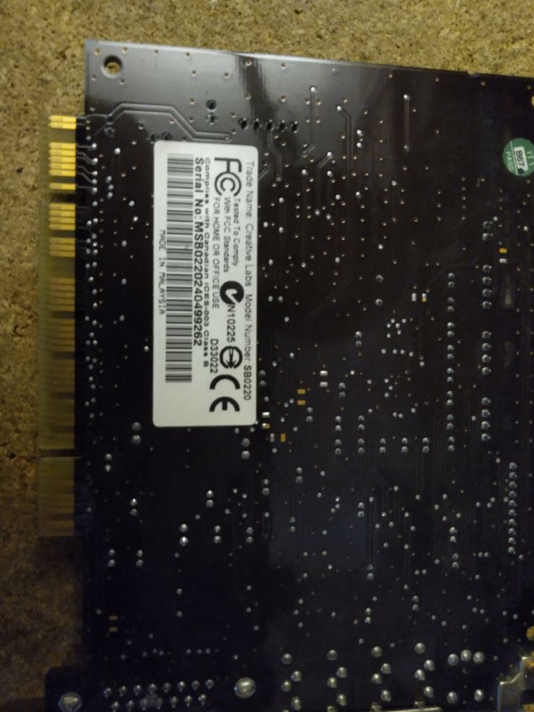 Аудіо карта PCI Sound Blaster Live 5.1    (SB0220) - фото фото фото 4