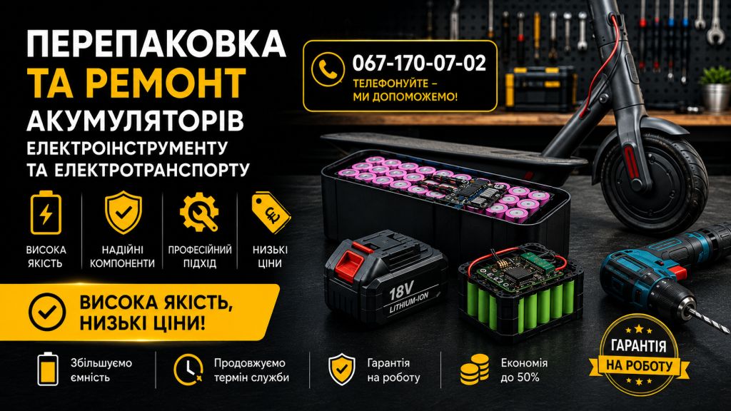 Перепаковка акумуляторів, ремонт , 12/14/18/24/48 вольт перевод на літій - фото фото фото 3