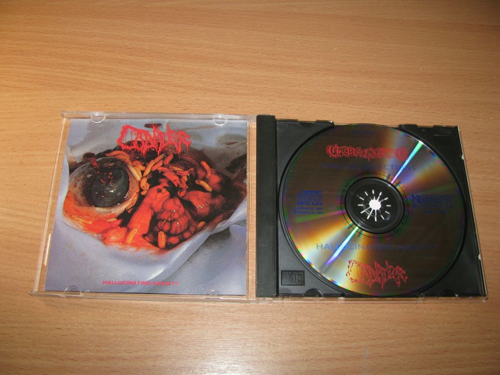 CARNAGE / CADAVER - Dark Recollections / Hallucinating Anxiety  (1990 Necrosis UK) - фото фото фото 1