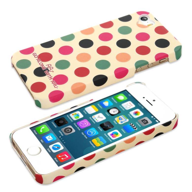 Чехол ARU для iPhone 5/5S/5SE Cutie Dots Coffee - фото фото фото 1