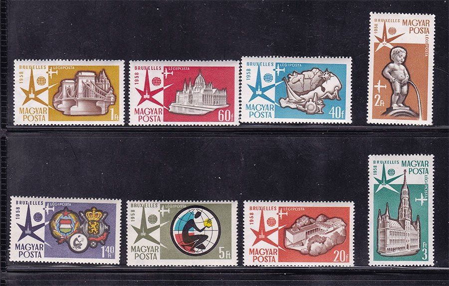 Венгрия  1958 г MNH  - архитектура - - фото фото фото 0